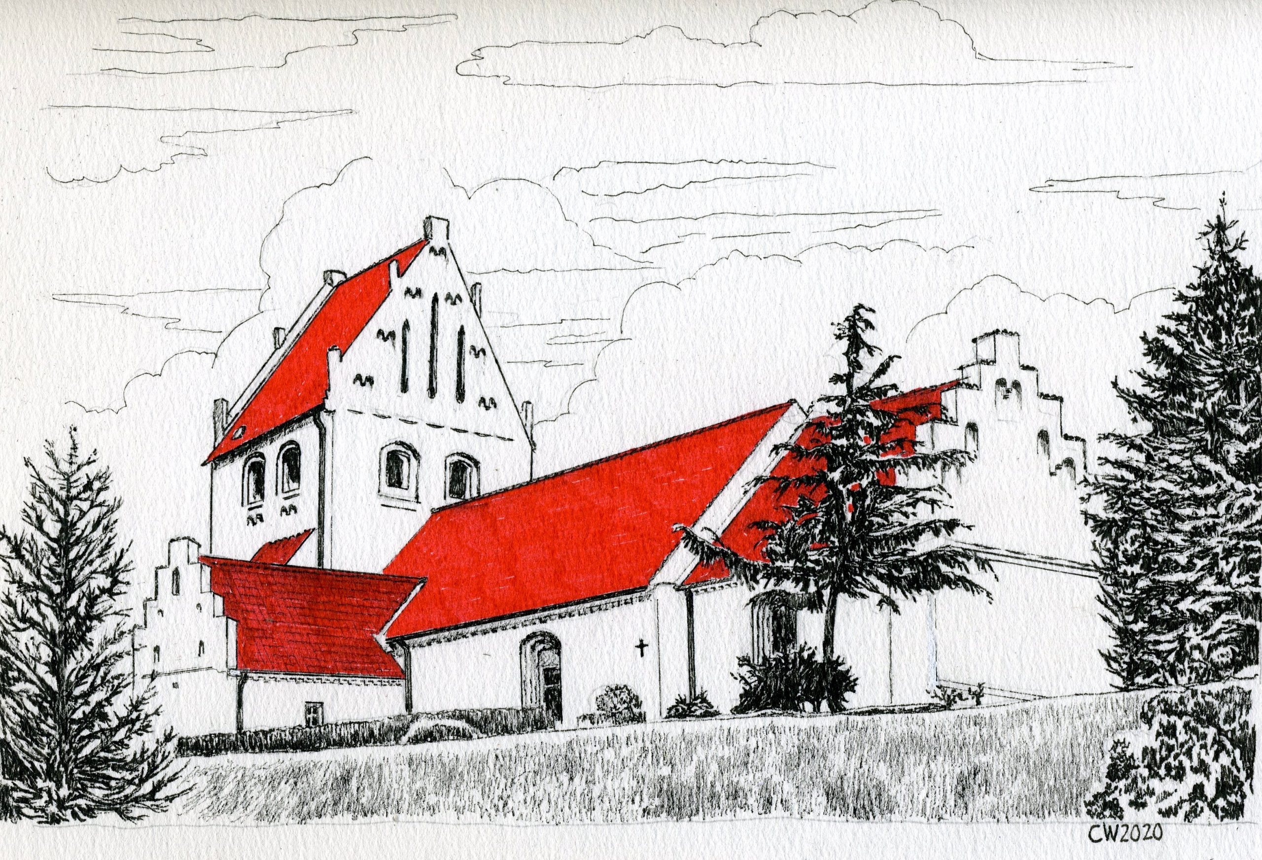 Danish Church 8.5 x 11